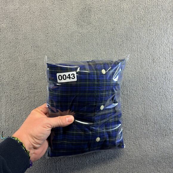 Ralph Lauren Men's Button Down Shirt Tartan Plaid XL Cotton Long Sleeve Preppy - Picture 8 of 8